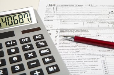 hesap makinesi ve kalem