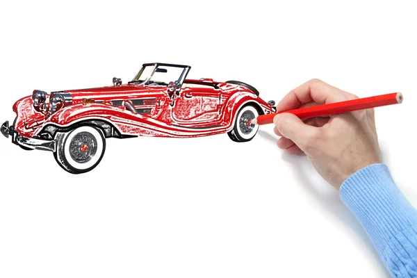 Dessin de l'automobile — Photo