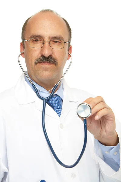 Medical doctor and stethoscope — Stock Photo, Image