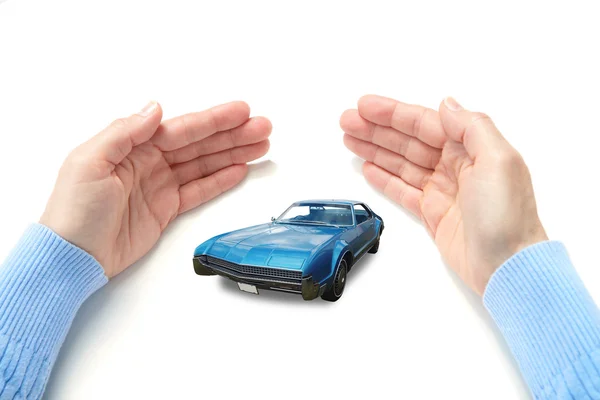 The car in palms — Stock Photo, Image