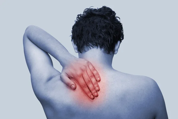 Πόνος στο λαιμό — Φωτογραφία Αρχείου