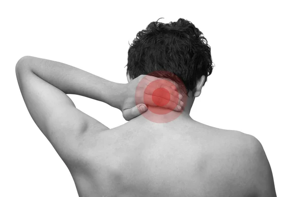 Pain in neck — Stock Photo, Image