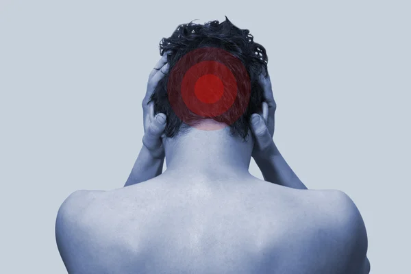 Pain in head — Stock Photo, Image