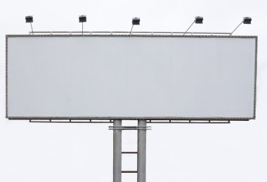 Billboard reklam panel boş alanı ve hafif projektör