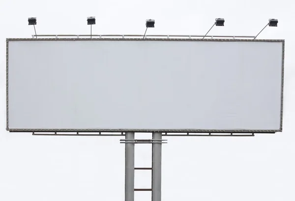 Panneau publicitaire avec espace vide et projecteur de lumière — Photo