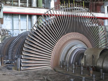 onarım sırasında buhar türbini ve jeneratör