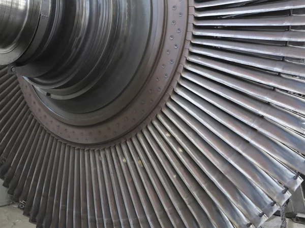 発電所の修理中の発電機蒸気タービン — ストック写真