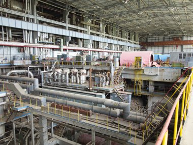 onarım sırasında buhar türbini ve jeneratör