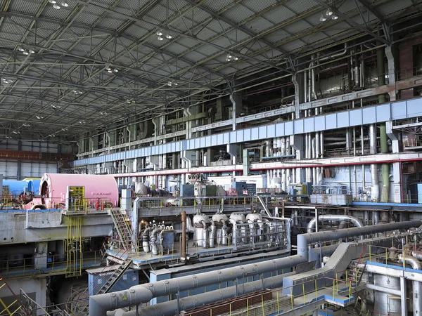 Generador de energía y turbina de vapor durante la reparación — Foto de Stock