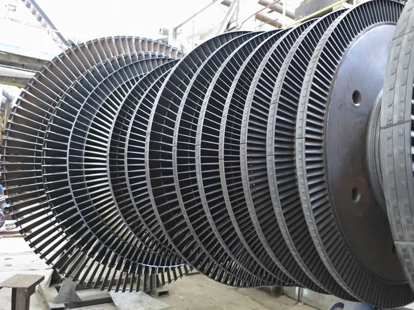 Power generator steam turbine during repair at power plant — Stock Photo, Image