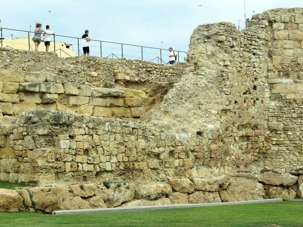 Tarragona Espanha 2022 Torre Pretori Tarragona Perto Antigo Circo Romano — Fotografia de Stock