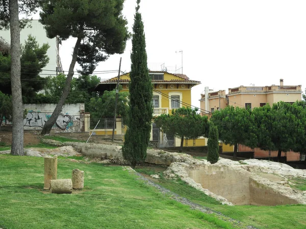 Tarragona Spain 2022 View Ruins Ancient Roman Amphitheater —  Fotos de Stock