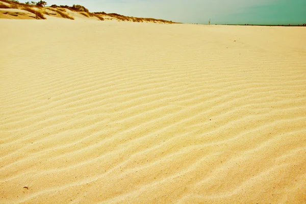 砂浜の背景に砂のパターン — ストック写真