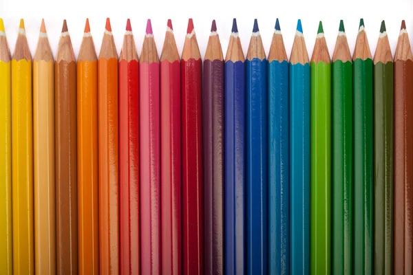 Colored Pencils Row — Stock Photo, Image