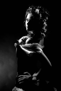 Papatya saç ile seksi kız