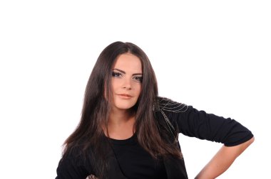 Mutlu gülümseyen kız