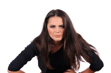 Kız inanmaz yüz ifadeleri ile