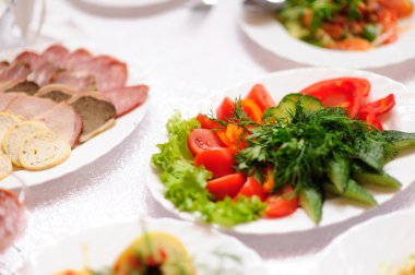 zarif bir restoran yemek masası yer ayarı