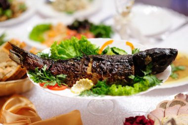 zarif bir restoran yemek masası yer ayarı