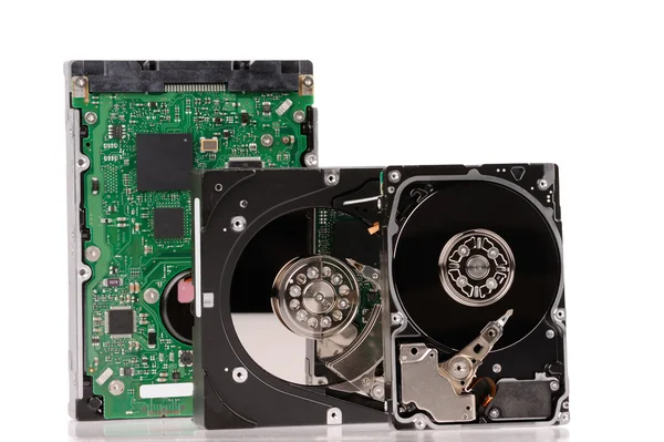 Opened hard disk drives — Stock Photo, Image