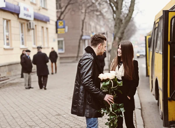 Portrait of affectionate couple — Stock Photo, Image