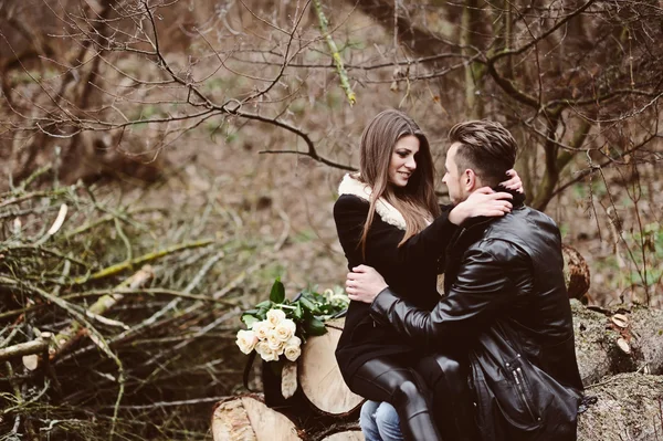 Retrato de pareja cariñosa —  Fotos de Stock