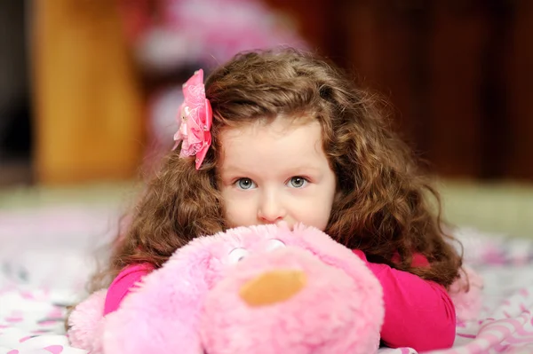 Portrait of little smiling girl — Stock Photo, Image