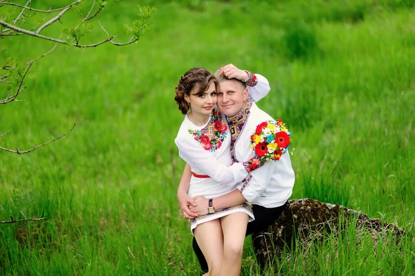 Retrato de pareja cariñosa — Foto de Stock