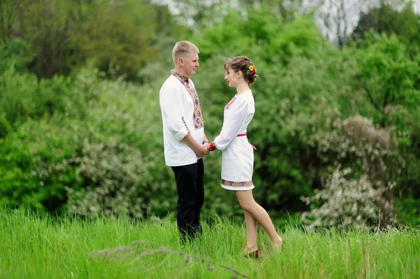 Retrato de pareja cariñosa — Foto de Stock