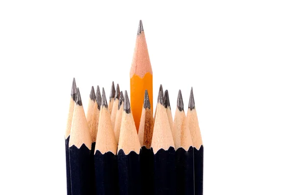 Bleistifte isoliert auf weißem Hintergrund — Stockfoto