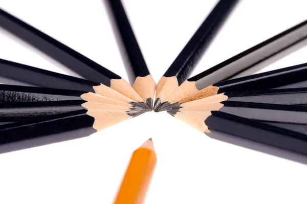 Pencils isolated on white background — Stock Photo, Image