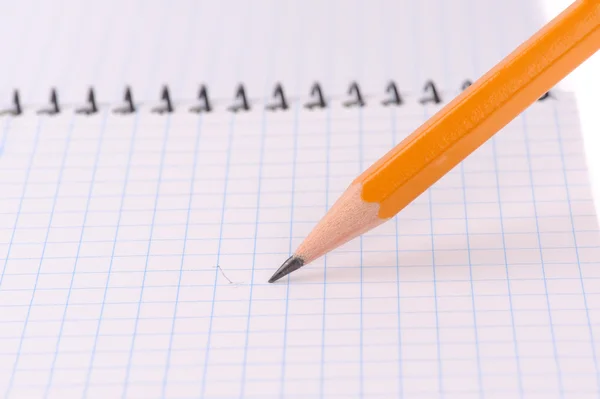 Notepad with pencil — Stock Photo, Image