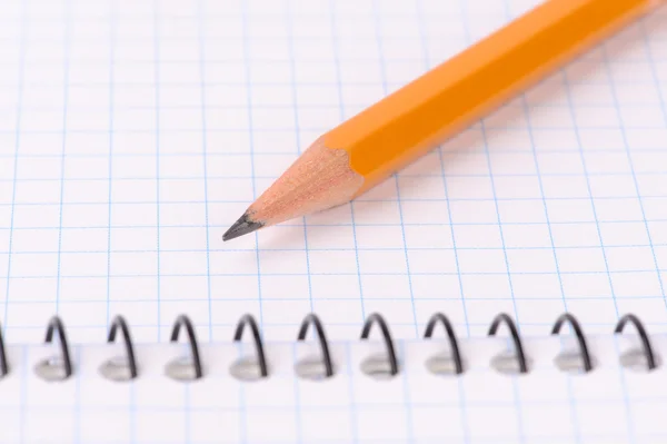 Notepad with pencil — Stock Photo, Image
