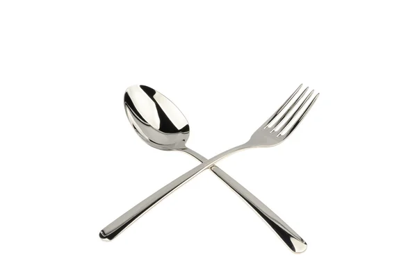 Tenedor y cuchara —  Fotos de Stock