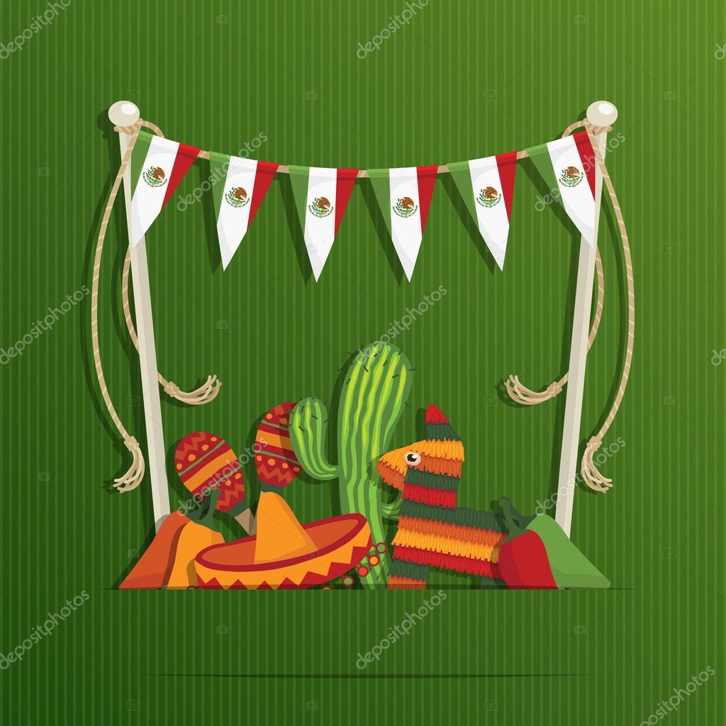 Mexican decoration — Stock Vector © mattasbestos 22040423