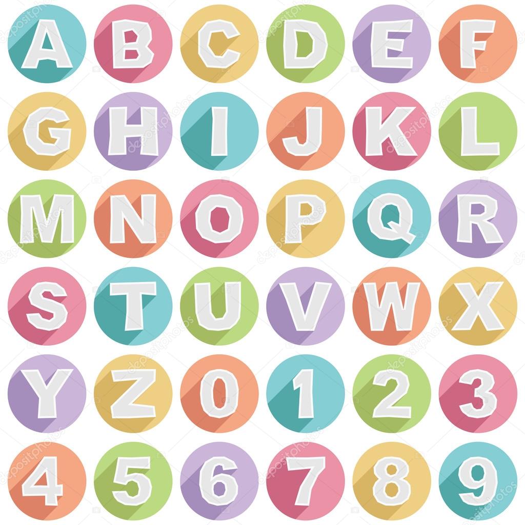 Alphabet icons — Stock Vector © mattasbestos #48994507