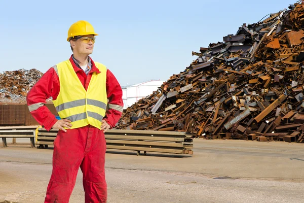 Recycling worker — Stock Photo, Image