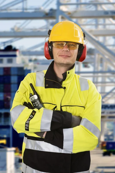 Portret van een vertrouwen docker — Stockfoto