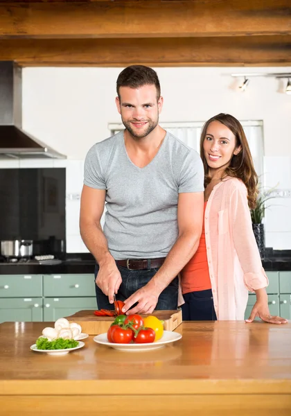 Casal de cozinha — Fotografia de Stock