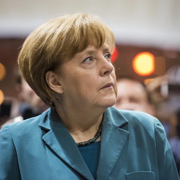 Portret van angela merkel bondskanselier van Duitsland — Stockfoto