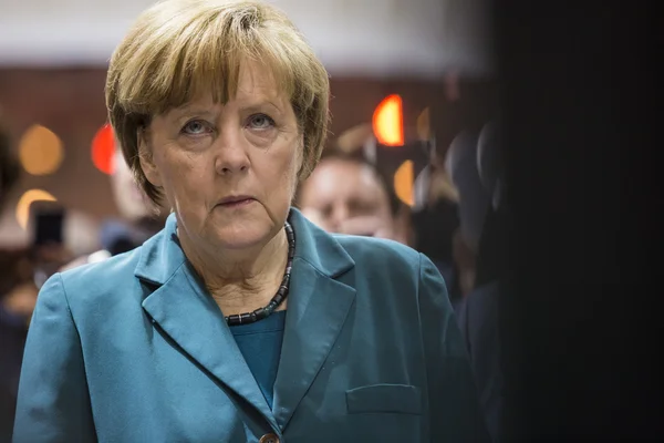 Porträtt av angela merkel förbundskanslern i Tyskland — Stockfoto