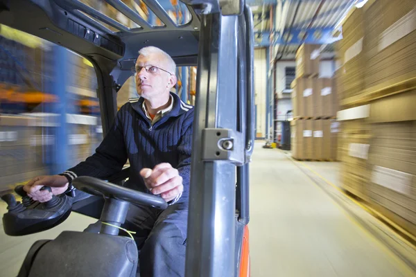 Forklift driver — Stock Photo, Image