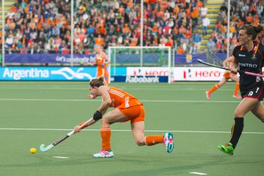 Hollanda Belçika hokey Dünya Kupası 2014 sırasında yener.