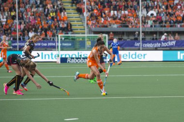 Hollanda Belçika hokey Dünya Kupası 2014 sırasında yener.