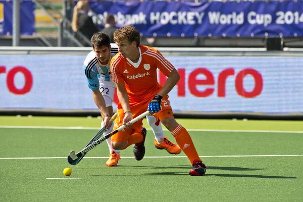 World Cup Hockey 2014 - Netherlands - Argentina — Stock Photo, Image