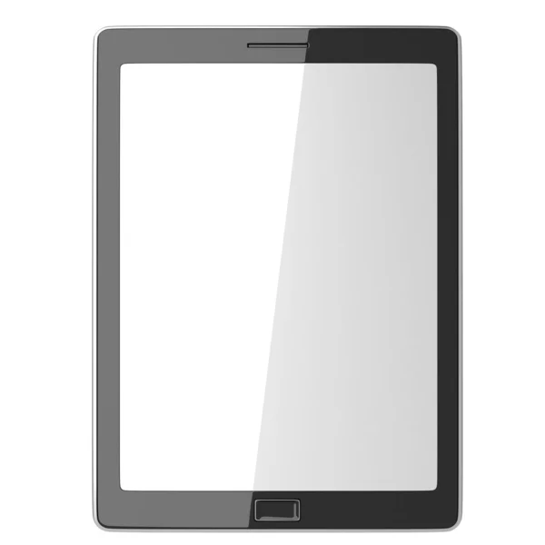 Beyaz zemin üzerinde 3D pc tablet — Stok fotoğraf