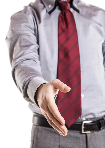 Hombre de negocios sobre fondo blanco — Foto de Stock