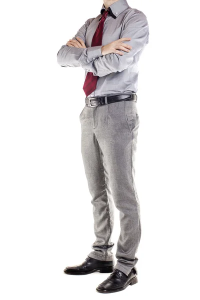 Joven hombre de negocios, cabeza en las nubes — Foto de Stock