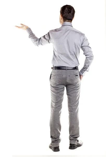 Hombre de negocios sobre fondo blanco — Foto de Stock