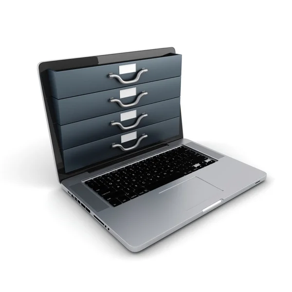 3d files in a laptop screen — Stock Photo, Image